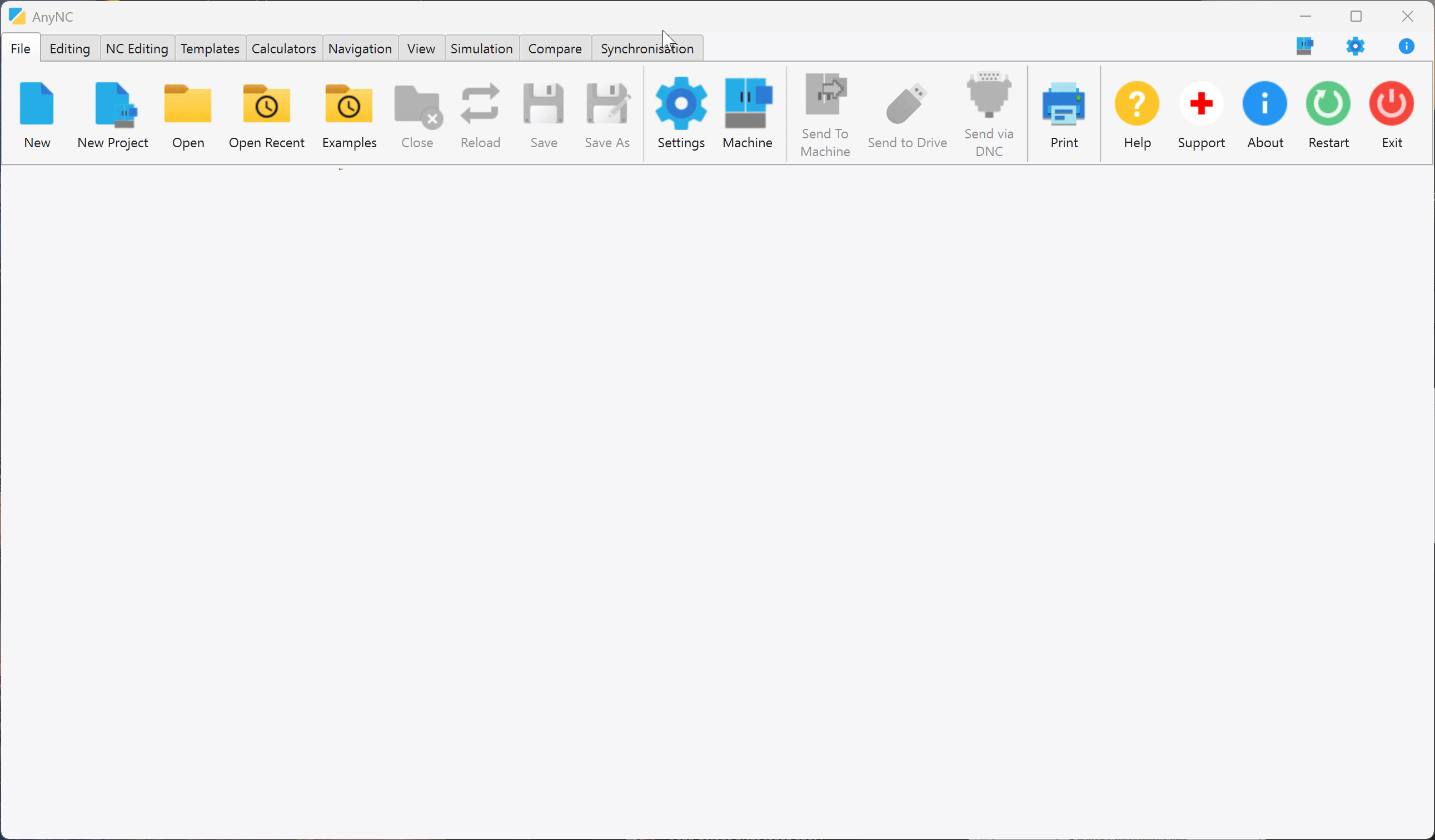 Animated demonstration of navigating and editing NC programs in AnyNC